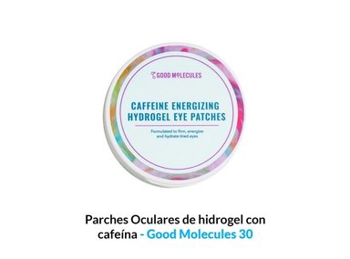 TRATAMIENTO OJOS GOOD MOLECULES PARCHES OCULARES HIDROGEL CAFEINA