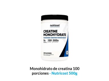 SUPLEMENTO NUTRICOST POLVO MONOHIDRATO DE CREATINA 100 PORCIONES 500G UNIDAD