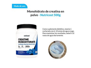 SUPLEMENTO NUTRICOST POLVO MONOHIDRATO DE CREATINA 500G UNIDAD - 2