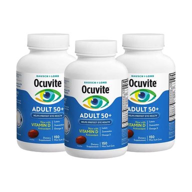 SUPLEMENTO OCUVITE CÁPSULAS DURAS 3 ADULTO 50+ 150 UNID