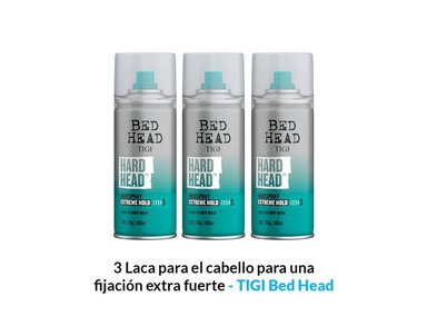 LACA TIGI BED HEAD 3 UNIDADES EL CABELLO UN FIJACIÓN EXTRA FUERTE 100ML - 1