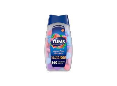 SUPLEMENTO ASSORTED BERRIES TUMS 160 TABLETAS