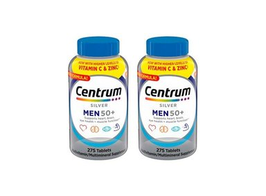 CENTRUM SILVER MEN 50+ MULTIVITAMINICO 275 TABLETAS 2 POTE