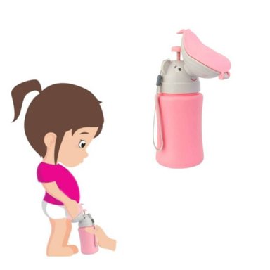 URINARIO PORTÁTIL PARA NIÑAS ROSADO