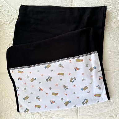 PORTA BEBE FULAR DOS PIEZAS NEGRO