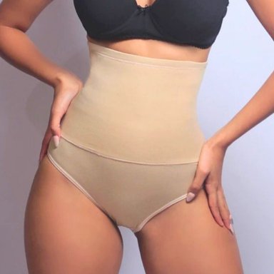 CALZÓN FAJA EL BAUL DE OTTO STORE BEIGE MOLDEADORA AJUSTE ALTO DE ALGODÓN - 1