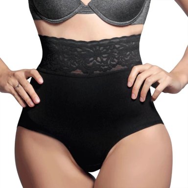 CALZÓN FAJA EL BAUL DE OTTO STORE BEIGE MOLDEADOR CON ENCAJE SILICONA - 2