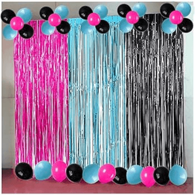 PACK 3 ACCESORIOS EL BAUL OTTO STORE MULTICOLOR CORTINA TIRAS CUMPLEAÑOS - 3