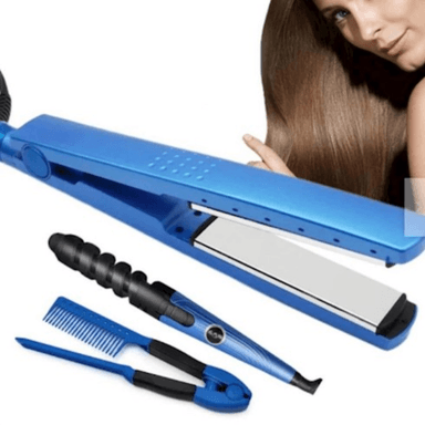 TRIO PLANCHA RIZADOR ONDULADOR PEINE