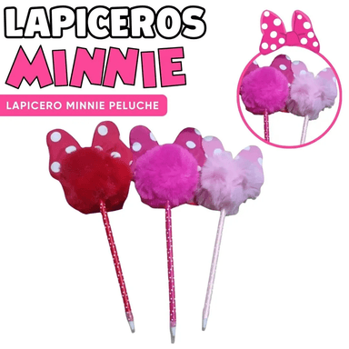 LAPICEROS EL BAUL DE OTTO STORE POMPOSOS DE MINNIE PACK 4 UNIDADES