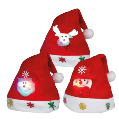 PACK EL BAUL DE OTTO STORE 3 GORRO NAVIDEÑO CON LUCES 26X34CM