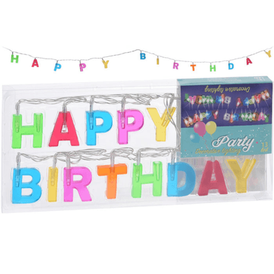 GUIRNALDA LUCES EL BAUL DE OTTO STORE FELIZ CUMPLEAÑOS LED DECORACIÓN HAPPY