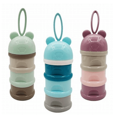 DISPENSADOR PORTÁTIL EL BAUL OTTO STORE CAJA LECHE EN POLVO BEBÉS 3 CAPAS