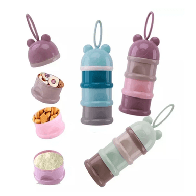 DISPENSADOR PORTÁTIL EL BAUL OTTO STORE CAJA LECHE EN POLVO BEBÉS 3 CAPAS - 2