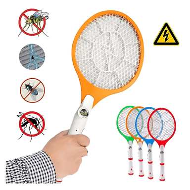 RAQUETA ELÉCTRICA MATA MOSCAS Y MOSQUITO RECARGABLE