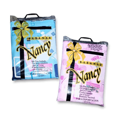 SÁBANAS NANCY DE 2  PLAZAS MUJER