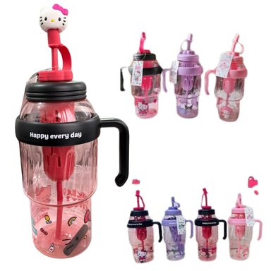 TOMATODO HELLO KITTY CON CAÑITA CAPACIDAD 1200ML