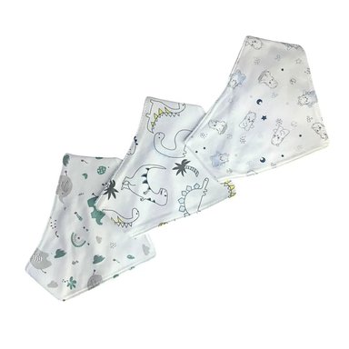 PACK 3 BABERO EL BAUL OTTO STORE MULTICOLOR BANDANA BEBÉ VARÓN