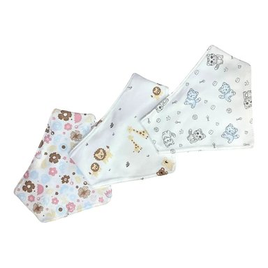 PACK 3 BABERO EL BAUL OTTO STORE MULTICOLOR BANDANA BEBÉ ÑINA