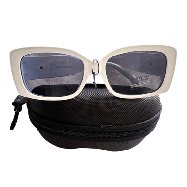 LENTES DE SOL MUJER BLANCO Y ESTUCHE