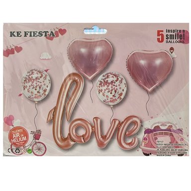 PACK 2 UNIDADES SET DE GLOBOS DE AMOR LOVE - 2