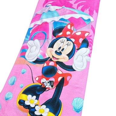TOALLA MINIE PLAYA  ROSADO  70 X 140