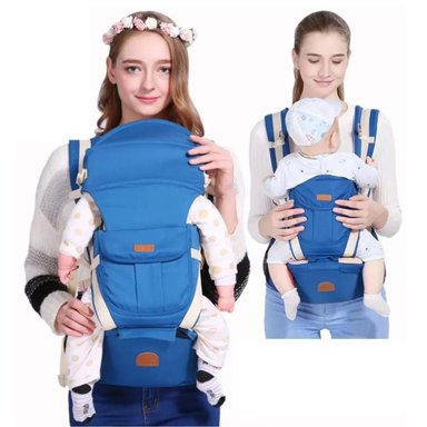 CANGURO PARA BEBÉ 3 EN 1 ERGONÓMICO MULTIFUNCIONAL - AZUL