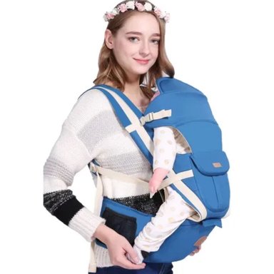 CANGURO PARA BEBÉ 3 EN 1 ERGONÓMICO MULTIFUNCIONAL - AZUL - 2