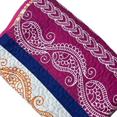 EDREDÓN REVERSIBLE DE VERANO 2 PLAZAS 1 PIEZA  NEGRO