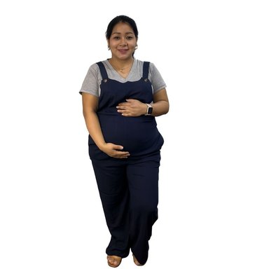 OVEROL DE TELA MATERNIDAD Y POSTPARTO