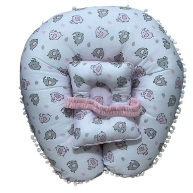 COJÍN / ALMOHADA  DE LACTANCIA CON ALMOHADA 60X60 ROSA