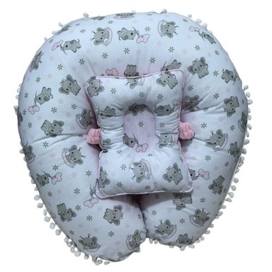 COJIN / ALMOHADA  DE LACTANCIA CON ALMOHADA 60X60 CON FORRO TELA PREMIUM ROSA