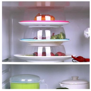 PACK 8 TAPAS TÉRMICAS MICROONDAS CONSERVADORAS DE COMIDA