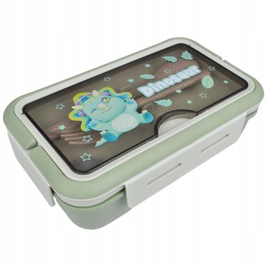 TAPER DE 2 COMPARTIMIENTOS CON CUBIERTO PARA NIÑOS