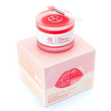MASCARILLA LABIAL ESTELIN CHERRY CON EXFOLIANTE MAS BALSAMO Y VITAMINA C