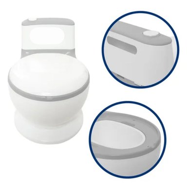 INODORO BACÍN DE ENTRENAMIENTO MUSICAL PARA NIÑOS GRIS