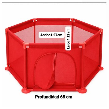 CORRAL DE JUEGOS HEXAGONAL PARA BEBÉS NIÑOS INFANTIL - 1