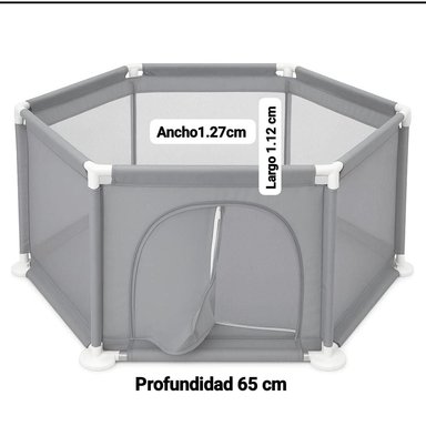 CORRAL DE JUEGOS HEXAGONAL PARA BEBÉS NIÑOS INFANTIL - 4