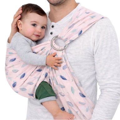 CARGADOR DE PORTA WAWA BEBE REGULABLE CARGADOR CANGURO CON AROS DE 0 A 18 MESES COLOR ROSA