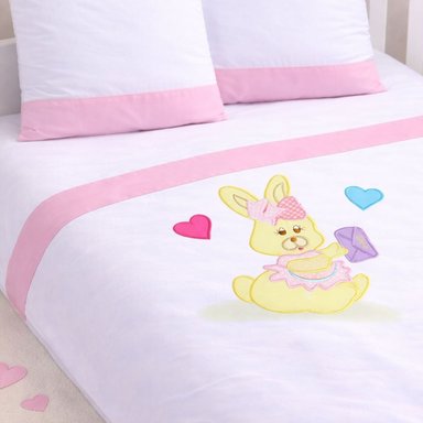 JUEGO DE SABANAS PARA CUNA  SET DE 3 PIEZAS PARA NIÑA