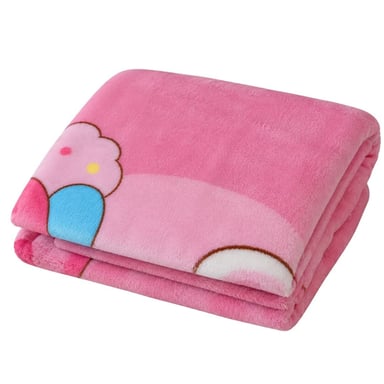 COLCHA MANTA PARA BEBÉ FELPA PLUSH  1,40 X 1METRO (NIÑA) - 2