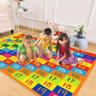 PISO ALFOMBRA TAPETE REVERSIBLE ANTIGOLPE DE NIÑO BEBE - 2