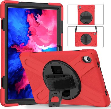 FUNDA PARA TABLET LENOVO TAB P11 TB-J606F/TB-J606X ANTISHOCK ROJO - 1