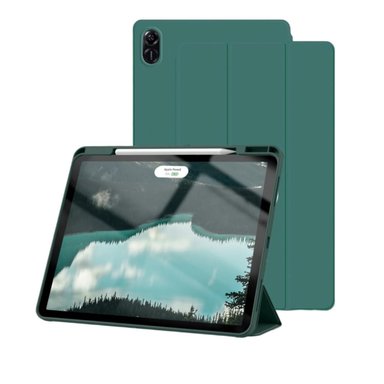 FUNDA SMART COVER CON PORTA LAPIZ PARA TABLET HONOR PAD 8 12' VERDE - 1