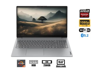 LAPTOP LENOVO AMD RYZEN 5 7520U RAM 8GB SSD 256GB PANTALLA 15.6” FULL HD