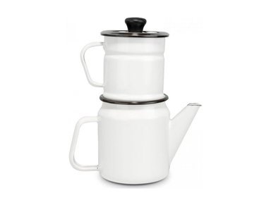 CAFETERA RECORD BLANCO GOTA A GOTA COFFE 2 PIEZAS