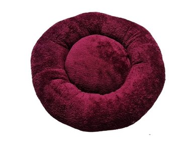 CAMA PERROS Y GATOS DONUT LITE GUINDA T M