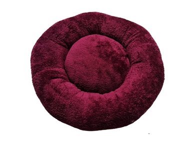 CAMA PERROS Y GATOS DONUT LITE GUINDA T L