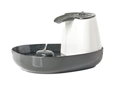 BEBEDERO PERRO Y GATO CASCADE FUENTE MASCOTA GRIS 1 LT SAVIC