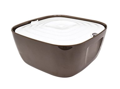 BEBEDERO PERRO Y GATO VOLCANO FUENTE MASCOTA MARRÓN 1 LT SAVIC